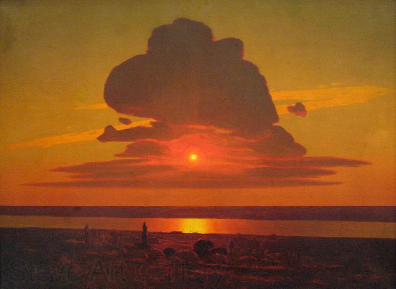 Arkhip Kuinji Red sunset on the Dnieper Norge oil painting art
